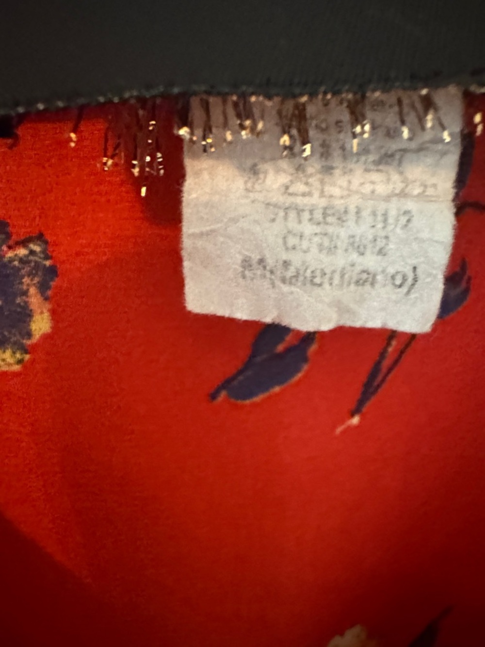 Wishful Red Floral V-Neck Tie Waist Top - Picture 3 of 4